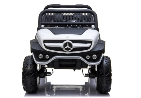 AUTO NA AKUMULATOR DLA DZIECKA MERCEDES UNIMOG 4X4 PILOT SKÓRA LED MUZYKA