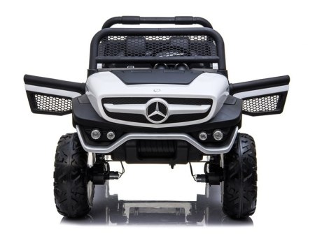 AUTO NA AKUMULATOR DLA DZIECKA MERCEDES UNIMOG 4X4 PILOT SKÓRA LED MUZYKA