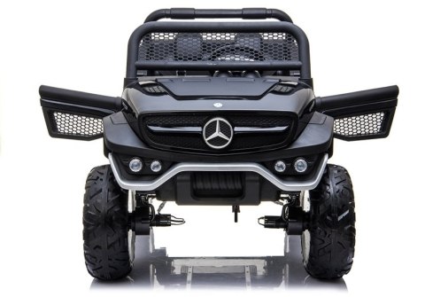 AUTO NA AKUMULATOR DLA DZIECKA MERCEDES UNIMOG 4X4 PILOT SKÓRA LED MUZYKA