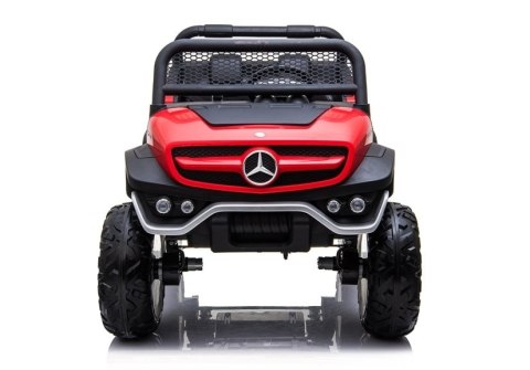 AUTO NA AKUMULATOR DLA DZIECKA MERCEDES UNIMOG 4X4 PILOT SKÓRA LED MUZYKA