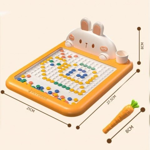 WOOPIE Tablica Magnetyczna Montessori MagPad Do Rysowania Królik Marchewka