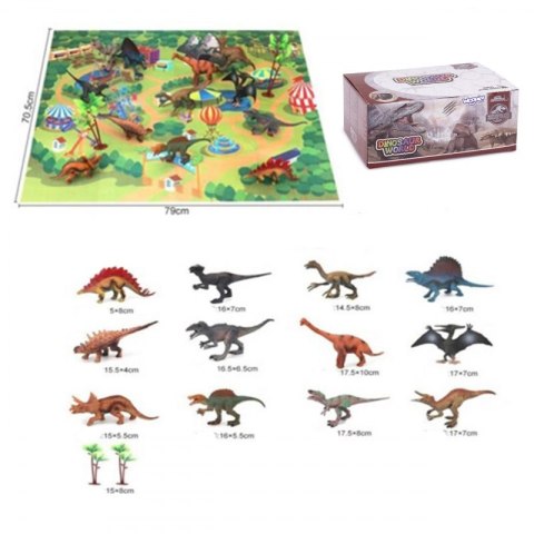 WOOPIE Zestaw Figurki Dinozaury XL + Mata