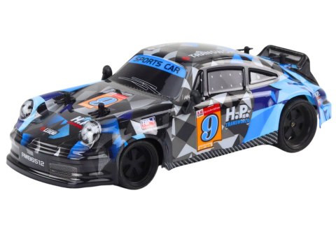 SAMOCHÓD ZDALNIE STEROWANY AUTO RC 1:18 DRIFT GUMOWE KOŁA PILOT 2.4G NIEBIESKI