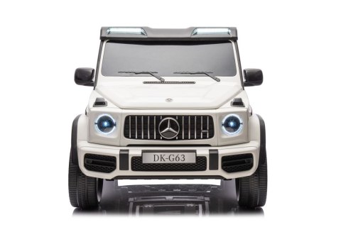 AUTO NA AKUMULATOR DLA 2 DZIECI MERCEDES G63 XXL 4X4 EVA SKÓRA PILOT LED MP3