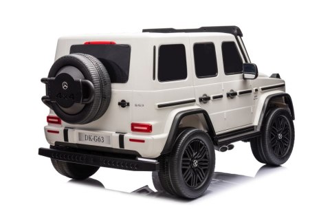 AUTO NA AKUMULATOR DLA 2 DZIECI MERCEDES G63 XXL 4X4 EVA SKÓRA PILOT LED MP3