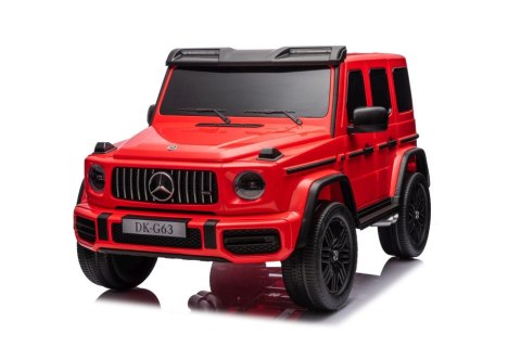 AUTO NA AKUMULATOR DLA 2 DZIECI MERCEDES G63 XXL 4X4 EVA SKÓRA PILOT LED MP3