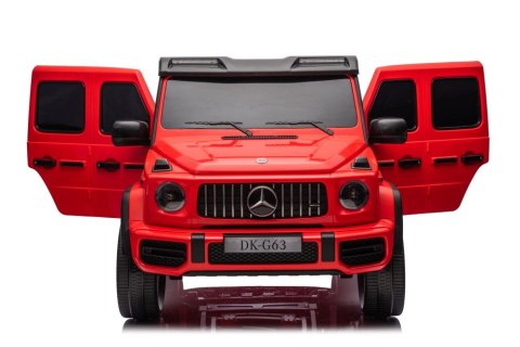 AUTO NA AKUMULATOR DLA 2 DZIECI MERCEDES G63 XXL 4X4 EVA SKÓRA PILOT LED MP3