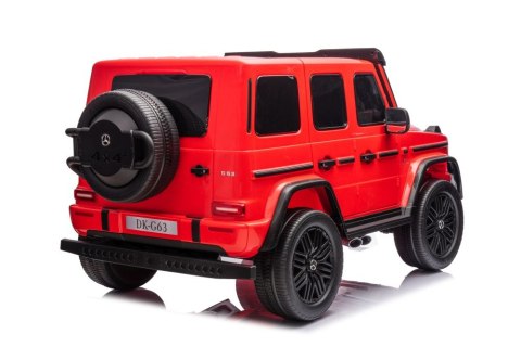 AUTO NA AKUMULATOR DLA 2 DZIECI MERCEDES G63 XXL 4X4 EVA SKÓRA PILOT LED MP3