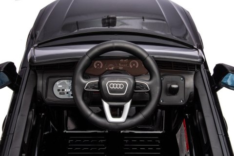 AUTO NA AKUMULATOR DLA DZIECKA AUDI Q7 LAKIER PILOT KOŁA EVA SKÓRA ŚWIATŁA LED MP3