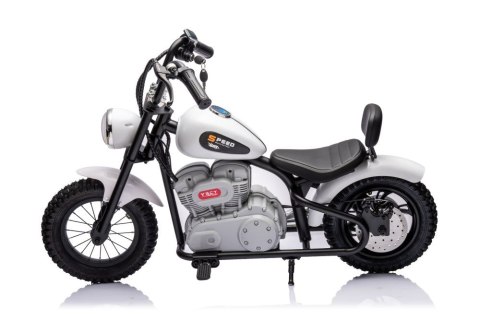 MOTOR NA AKUMULATOR DLA DZIECKA CHOPPER A9902 350W KOŁA POMPOWANE SKÓRA LED