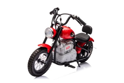 MOTOR NA AKUMULATOR DLA DZIECKA CHOPPER A9902 350W KOŁA POMPOWANE SKÓRA LED