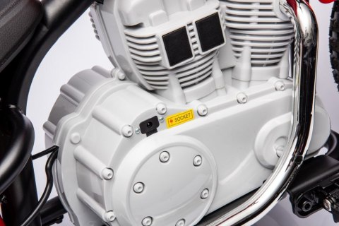 MOTOR NA AKUMULATOR DLA DZIECKA CHOPPER A9902 350W KOŁA POMPOWANE SKÓRA LED