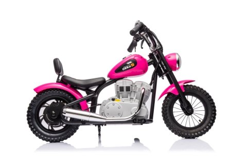 MOTOR NA AKUMULATOR DLA DZIECKA CHOPPER A9902 350W KOŁA POMPOWANE SKÓRA LED