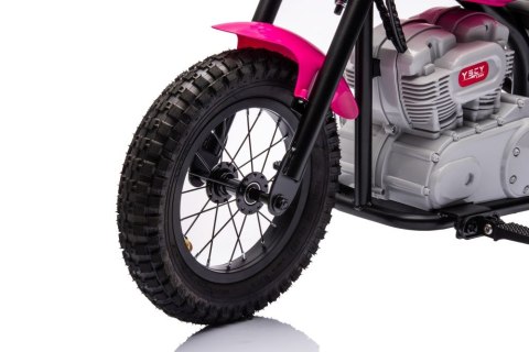 MOTOR NA AKUMULATOR DLA DZIECKA CHOPPER A9902 350W KOŁA POMPOWANE SKÓRA LED