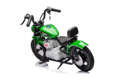 MOTOR NA AKUMULATOR DLA DZIECKA CHOPPER A9902 350W KOŁA POMPOWANE SKÓRA LED