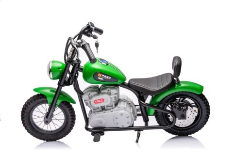 MOTOR NA AKUMULATOR DLA DZIECKA CHOPPER A9902 350W KOŁA POMPOWANE SKÓRA LED