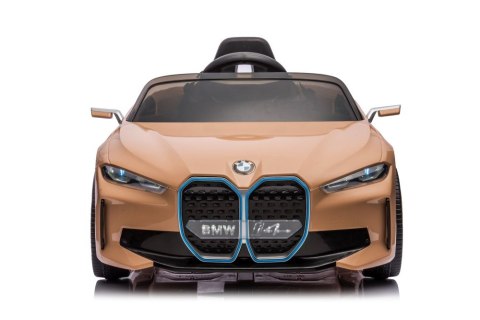 AUTO NA AKUMULATOR DLA DZIECKA BMW I4 4x4 KOŁA EVA SKÓRA PILOT ŚWIATŁA LED MP3