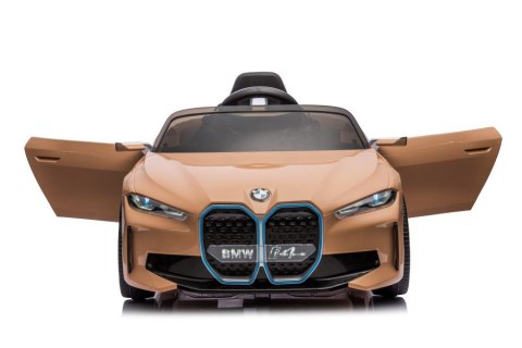 AUTO NA AKUMULATOR DLA DZIECKA BMW I4 4x4 KOŁA EVA SKÓRA PILOT ŚWIATŁA LED MP3