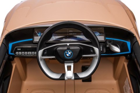 AUTO NA AKUMULATOR DLA DZIECKA BMW I4 4x4 KOŁA EVA SKÓRA PILOT ŚWIATŁA LED MP3