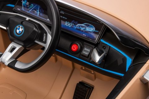 AUTO NA AKUMULATOR DLA DZIECKA BMW I4 4x4 KOŁA EVA SKÓRA PILOT ŚWIATŁA LED MP3