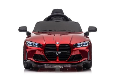 AUTO NA AKUMULATOR BMW M4 SAMOCHÓD ELEKTRYCZNY DLA DZIECI LAKIER PILOT LED SKÓRA