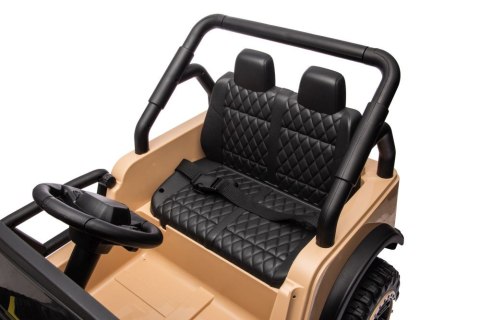 AUTO NA AKUMULATOR DLA DZIECKA JEEP DŻIP YSA8813 24V 2X105W EVA SKÓRA PILOT MP3 LED