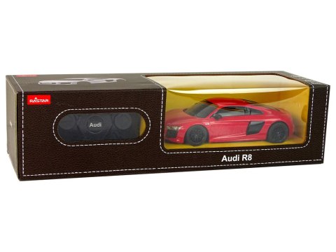 SAMOCHÓD ZDALNIE STEROWANY AUTO RC AUDI R8 1:24 RASTAR GUMOWE KOŁA RUCHOME EL.