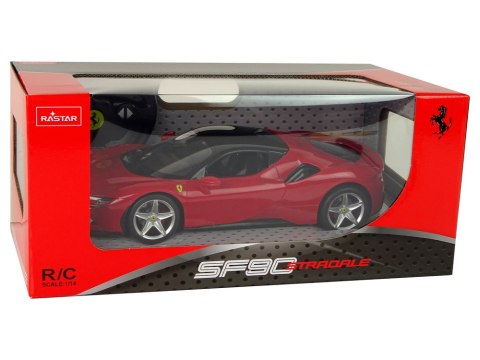 SAMOCHÓD ZDALNIE STEROWANY AUTO RC FERRARI SF90 1:14 RASTAR ŚWIATŁA PILOT