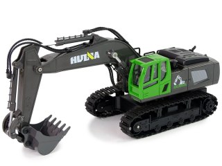 KOPARKA GĄSIENICOWA ZDALNIE STEROWANA RC 1:18 METALOWE EL. PILOT 2.4G AKU DŹWIĘKI