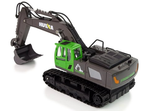 KOPARKA GĄSIENICOWA ZDALNIE STEROWANA RC 1:18 METALOWE EL. PILOT 2.4G AKU DŹWIĘKI