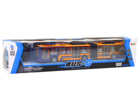 AUTOBUS PRZEGUBOWY DŁUGI 44CM ZDALNIE STEROWANY RC ŚWIATŁA PILOT AKUMULATOR