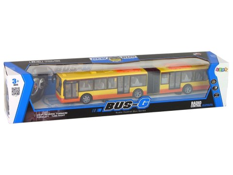 AUTOBUS PRZEGUBOWY DŁUGI 44CM ZDALNIE STEROWANY RC ŚWIATŁA PILOT AKUMULATOR