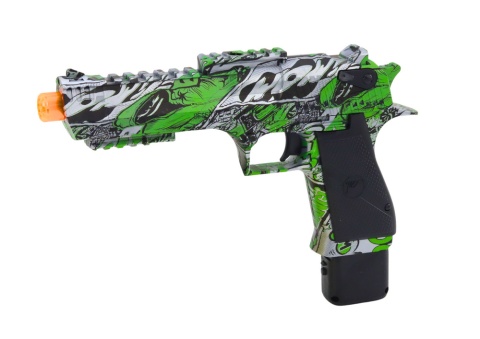 Elektryczny Pistolet Na Kulki Wodne Strzałki 2w1 Zielony Akumulator Ładowarka