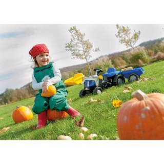 Rolly Toys rollyKid-X New Holland rollyKid Traktor z łyżką i przyczepką Niebieski