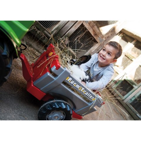 Rolly Toys rollyTrailer Przyczepa do traktora Otwierane Burty