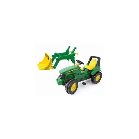 TRAKTOR NA PEDAŁY DLA DZIECI 3-8 LAT ROLLY TOYS JOHN DEERE POMPOWANE KOŁA BIEGI