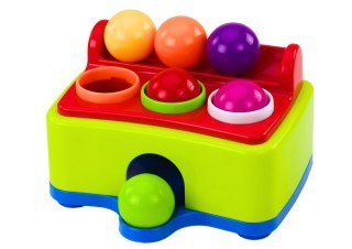 Zabawka Interaktywna Dla Malucha Wbijanie Piłek Młotek Kolorowa