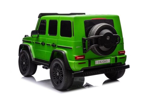 AUTO NA AKUMULATOR DLA 2 DZIECI MERCEDES G63 XXL 4X4 LAKIER EVA SKÓRA PILOT LED MP3