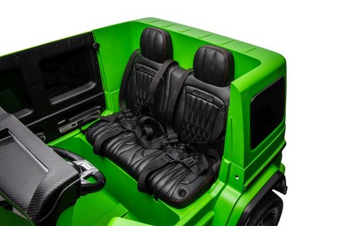 AUTO NA AKUMULATOR DLA 2 DZIECI MERCEDES G63 XXL 4X4 LAKIER EVA SKÓRA PILOT LED MP3