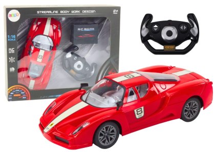 SAMOCHÓD SPORTOWY ZDALNIE STEROWANY AUTO RC 1:16 PILOT AKUMULATOR ŁADOWARKA
