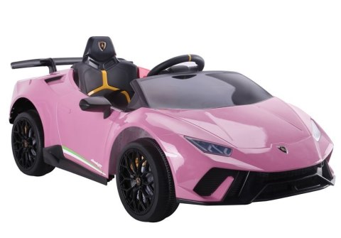 AUTO NA AKUMULATOR DLA DZIECKA LAMBORGHINI HURACAN 4X4 PILOT EVA SKÓRA RADIO