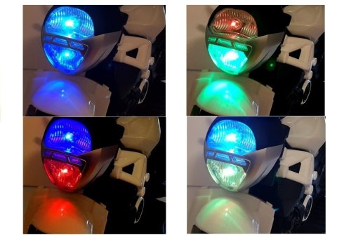 MOTOREK NA AKUMULATOR DLA DZIECKA 1-3 LAT GTM1188 ŚWIATŁA LED KOLOR 2 BIEGI