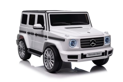 SAMOCHÓD NA AKUMULATOR DLA DZIECKA AUTO MERCEDES G500 4X4 LED PILOT EVA SKÓRA MP3