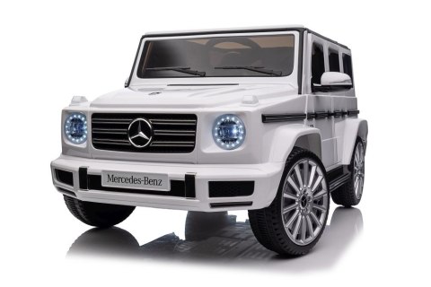 SAMOCHÓD NA AKUMULATOR DLA DZIECKA AUTO MERCEDES G500 4X4 LED PILOT EVA SKÓRA MP3