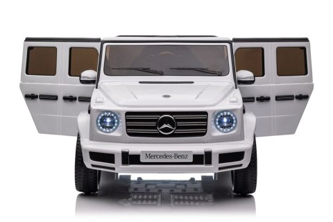 SAMOCHÓD NA AKUMULATOR DLA DZIECKA AUTO MERCEDES G500 4X4 LED PILOT EVA SKÓRA MP3