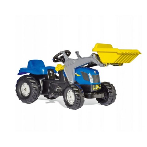 Rolly Toys rollyKid-X New Holland rollyKid Traktor z łyżką i przyczepką Niebieski