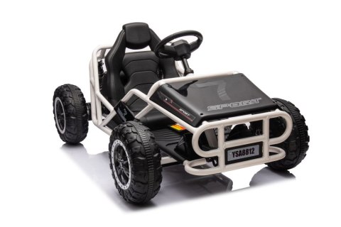 DUŻE AUTO NA AKUMULATOR DLA DZIECI GOKART BUGGY A8812 24V 2X100W SKÓRA EVA