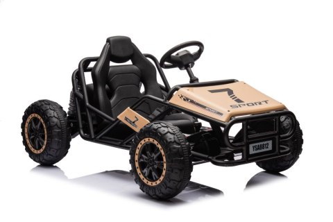 DUŻE AUTO NA AKUMULATOR DLA DZIECI GOKART BUGGY A8812 24V 2X100W SKÓRA EVA