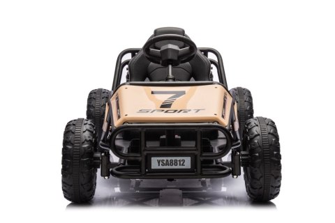 DUŻE AUTO NA AKUMULATOR DLA DZIECI GOKART BUGGY A8812 24V 2X100W SKÓRA EVA