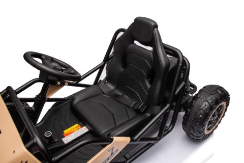 DUŻE AUTO NA AKUMULATOR DLA DZIECI GOKART BUGGY A8812 24V 2X100W SKÓRA EVA